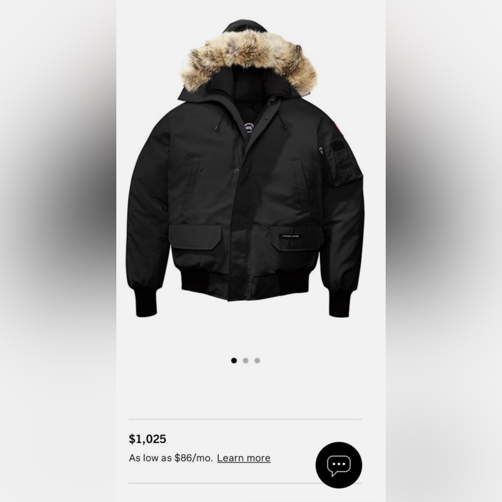 Canada Goose Men’s Chilliwack Bomber Parka Jacket Coat Navy M